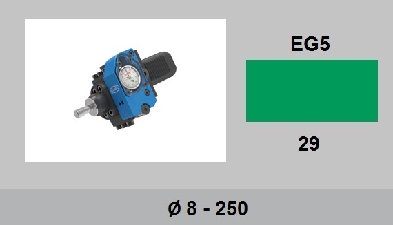 6 EG5 Тип EG5 Обработка контуров, галтелей и канавок, Ø ≥ 8.5 мм